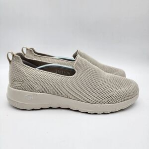 Skechers Womens Go Walk‎ Joy Taupe Fashion Sneakers Size 10 Shoes